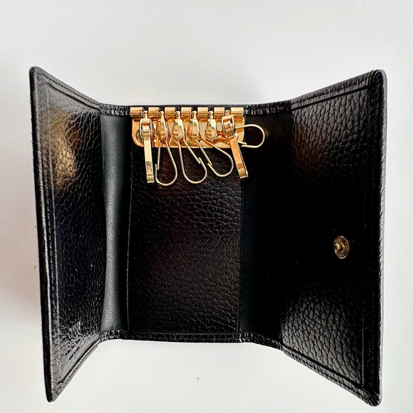 ✨GIANNI VERSACE Grained Leather Key Holder Case - Picture 7 of 11